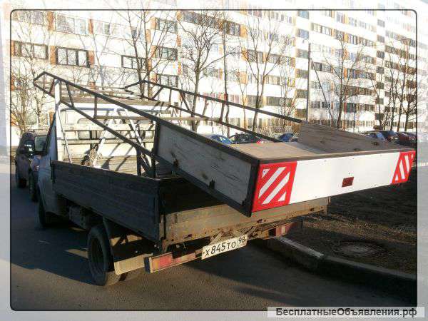 Газель оборудована рампой 6 метров