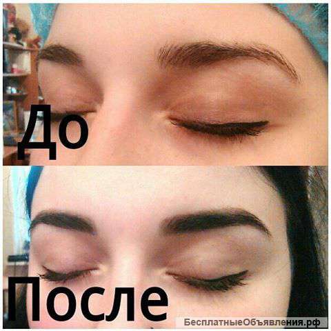 Наращивание ресниц, биотатуаж бровей хной