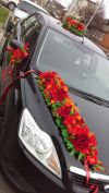 Украшения на свадебное авто.