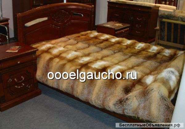 Покрывало из рыжей лисы