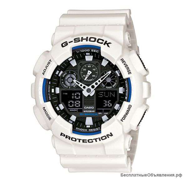 Стильные часы Casio G-Shock GA-100-7B-A
