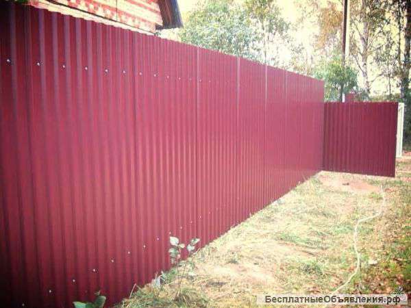 Металлоконструкции, навесы, заборы.