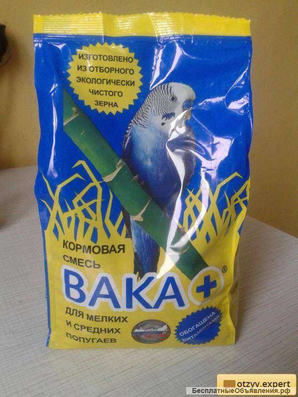 Корма для попугаев ВАКА и BRAVA по 500 гр