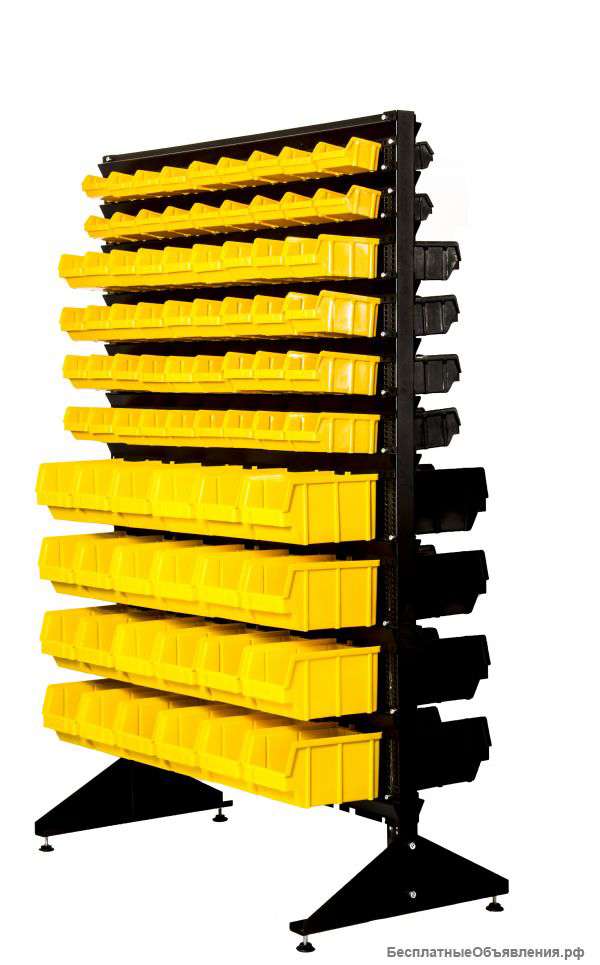 Пристенное оборудование с лотками под крепеж и запчасти