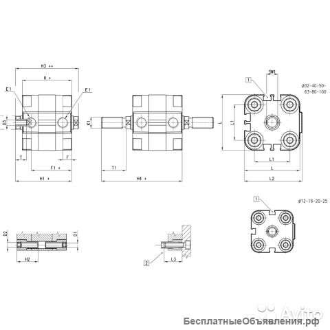 Пневмоцилиндр camozzi серии 31M3