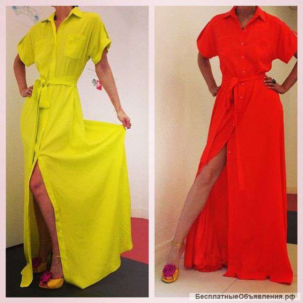 Шелковое платье рубашка