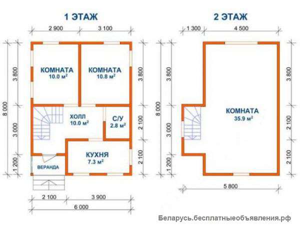 Сруб ДОМА или БАНИ из бруса доставка, установка в Слуцк и район