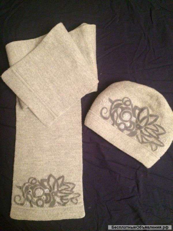 Комплект шарф с шапкой