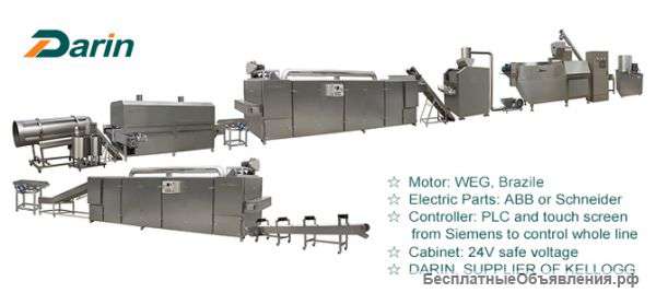 Экструзионные линии для производства хлопьев и палочек