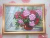Картина вышитая бисером "Цветы радости"