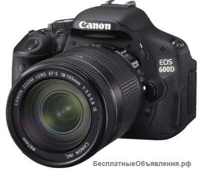 Canon  EOS 600D kit 18-135 мм IS C гарантией