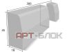 Бетонный бортовой камень БР 300х45х18 (дорожный)
