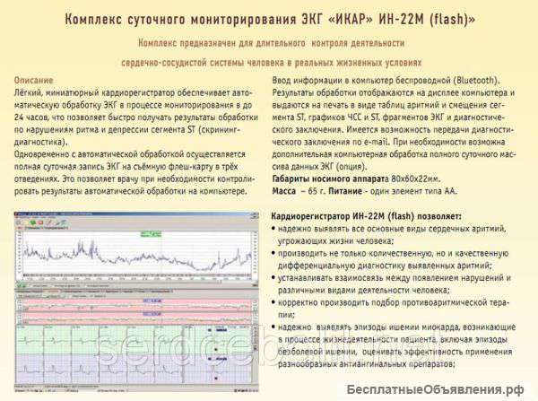Холтер ЭКГ ИН-22М + ПО