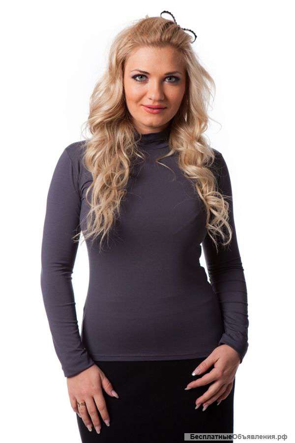 Водолазка «Вискоза» темно-серый