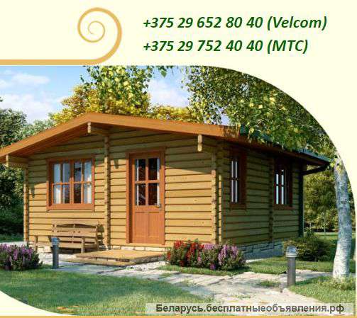 СРУБ БАНИ недорого из бруса доставка, установка в Ивенец