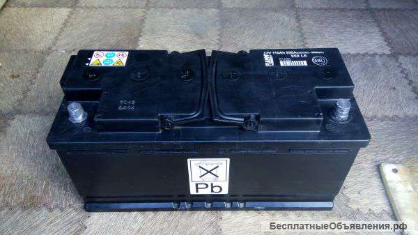 Аккумулятор fiamm 12V, 110 Ah, 950 A