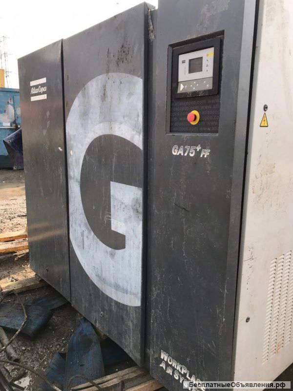 Винтовой воздушный компрессор Atlas Copco GA 75 7,5 + FF