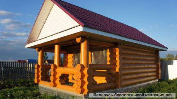 СРУБ БАНИ недорого из бруса доставка, установка в Гомель