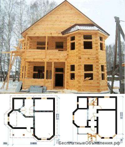 Строительство домов, дач, бань, гаражей, кровли, заборы