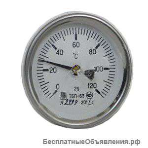 Термометр биметаллический ТБП-63 (0-120С)