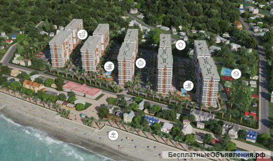 Квартира с ремонтом в Дагомысе