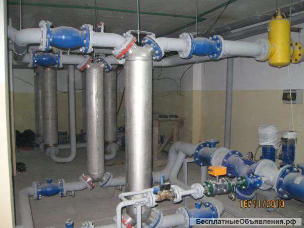 Монтаж отопления водопровода и канализации