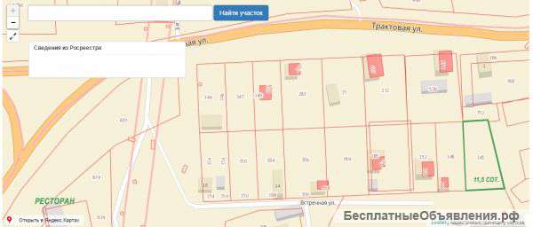 Участок в Дрокино. 11,5 сот ИЖС