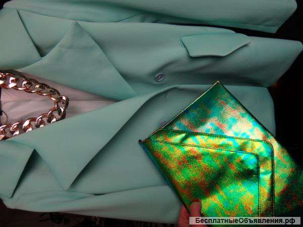 Новый жакет ментоловый