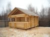 Сруб 5*5 "в чашу" с крыльцом из окоренного бревна