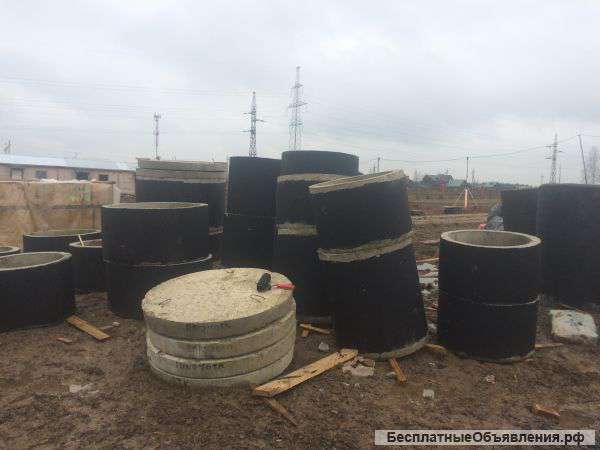 Кольца, колодцы, крышки, днища ЖБИ