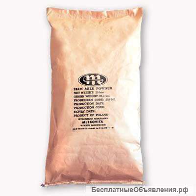 Сухое обезжиренное молоко 1.25 %