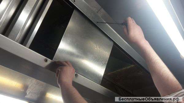 Мойка вытяжек в столовых, кафе, ресторанах