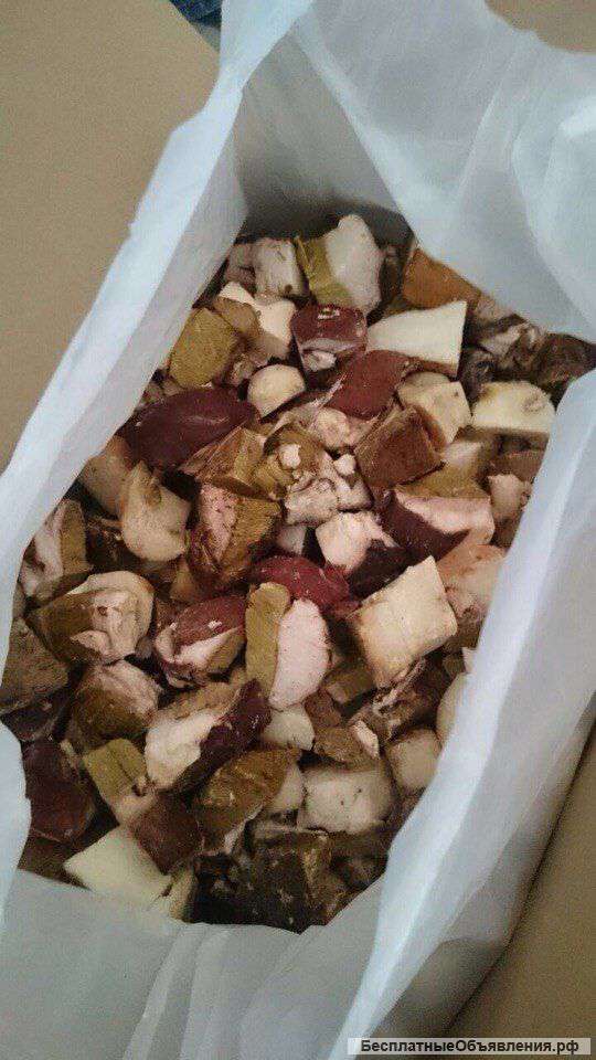 Гриб белый замороженный кубик