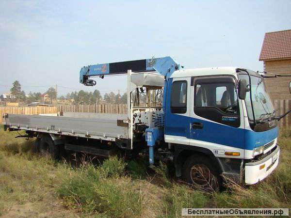 Кран Борт манипулятор 5x2.10 борт 5т. стрела 3 т