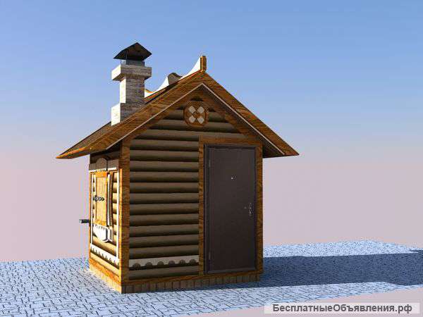 Строительство киоска из блок хауса