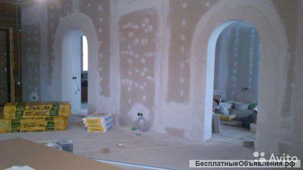 Гипсокартон, шпатлевка, покраска, обои. Недорого.
