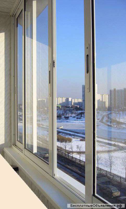 Окна для раздвижного балкона 4 Х 1.5 Краусс в г. Химки