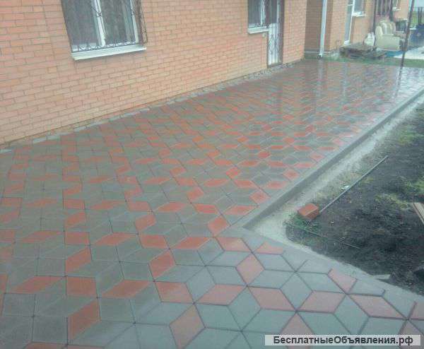 Укладка тротуарной плитки