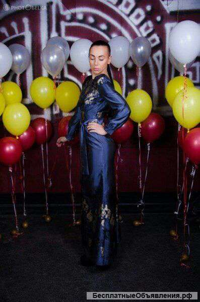 Платье из тафты силуэта рыбка