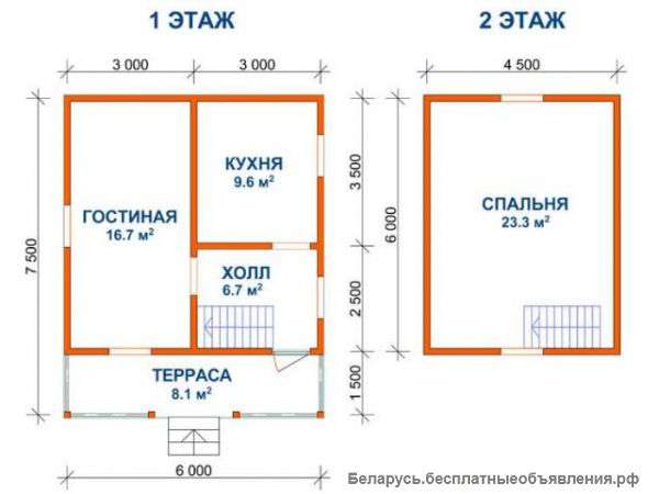 Сруб Дома марсель доставка и установка в Молодечно