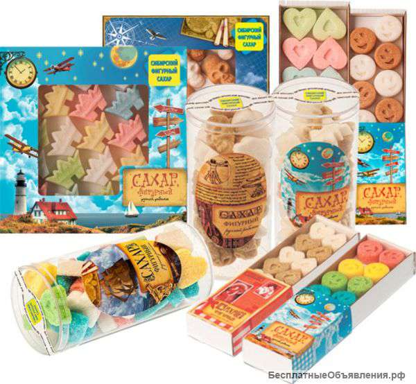 Сахар цветной фигурный