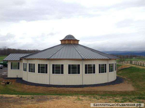 Бочка для лошадей с обшивкой из профлиста