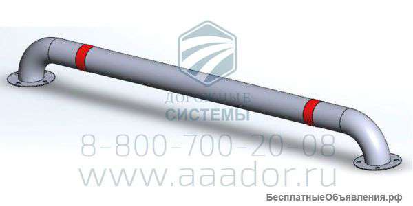 Колесоотбойник металлический ко 76-4