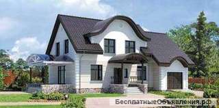 Дом из кирпича 10,5 х 15,5. Площадью: 198,6 м2