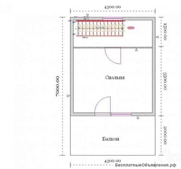Дачный двухэтажный дом 7 м х 5,5 м с балконом