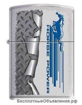 Зажигалка Zippo 200 Ford Mustang Rolled Diamondplate