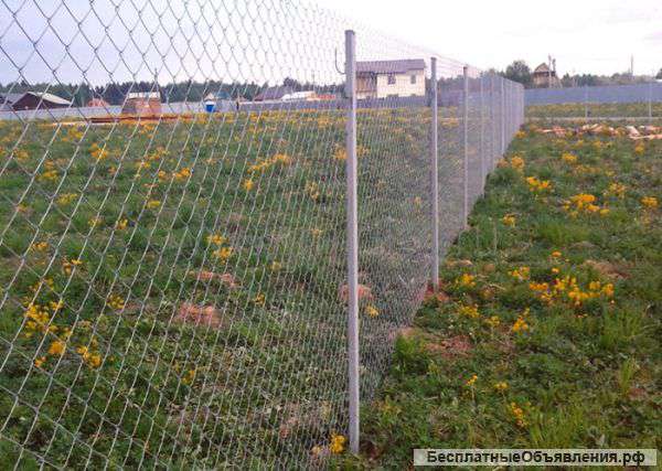 Заборы из сетки рабица