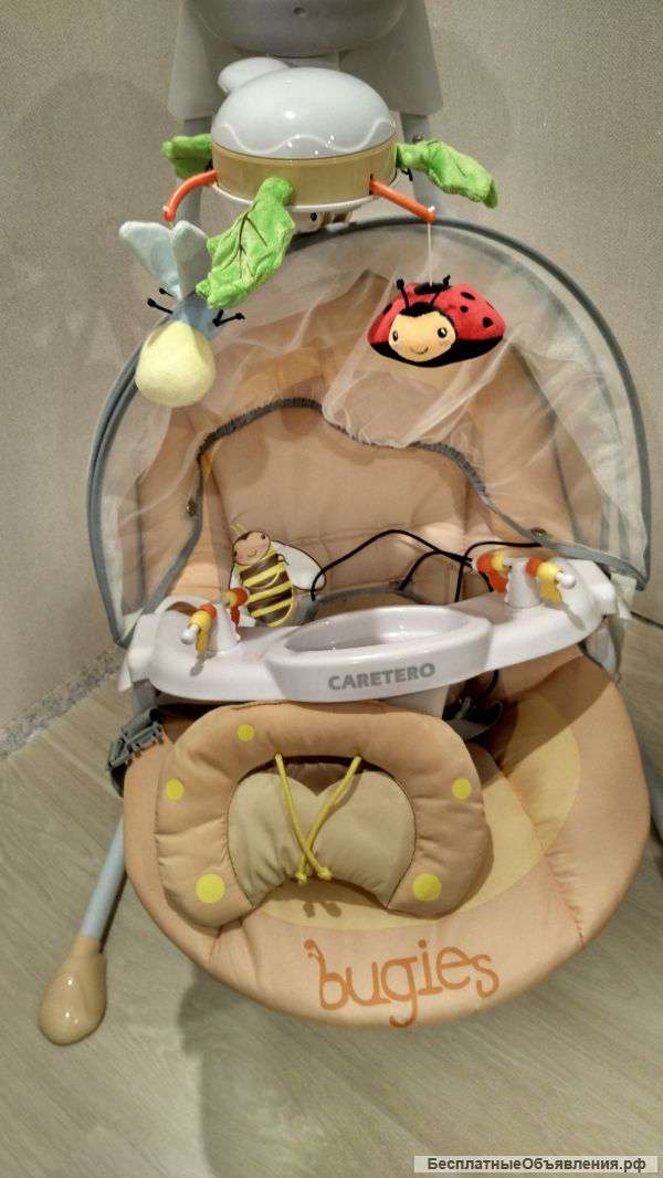 Электронные качели люлька Caretero bugies