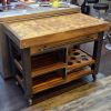 Сервировочный стол с разделочной доской из массива Карагача