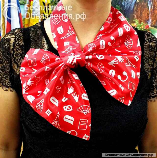 Изготовление платков, косынок, бандан с вашим рисунком на заказ
